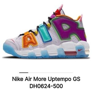 Wmns Sz 8.5:  Nike Air More Uptempo GS DH0624-500